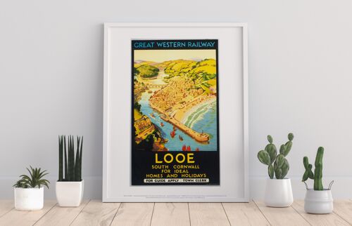 Looe, South Cornwall - 11X14” Premium Art Print