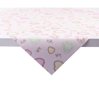 Tablecloth Sweet Love in pink from Linclass® Airlaid 80 x 80 cm, 1 piece