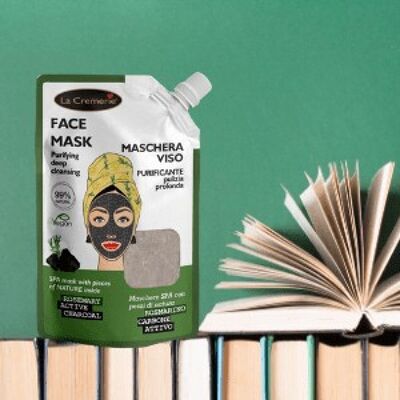 Purifying face mask with activated carbon 80 ml