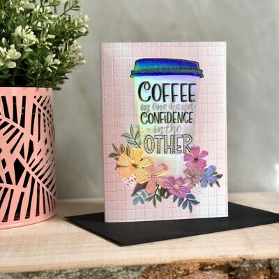 Coffee Cup Greeting Notecard