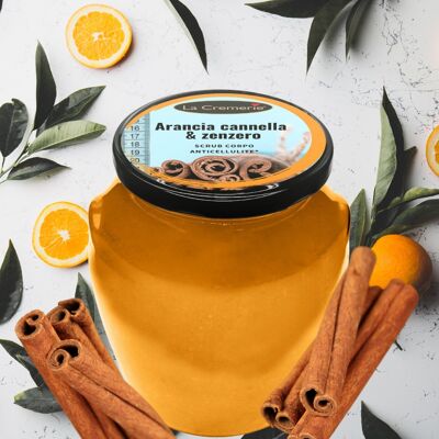 Exfoliante corporal de naranja, canela y jengibre 750 g