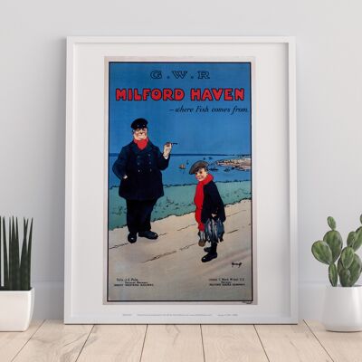 Milford Haven, Where Fish Comes From - Premium Art Print