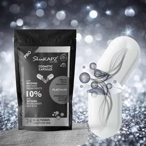 SkinKAPZ System Maschera Platino antietà capsule 24 pz