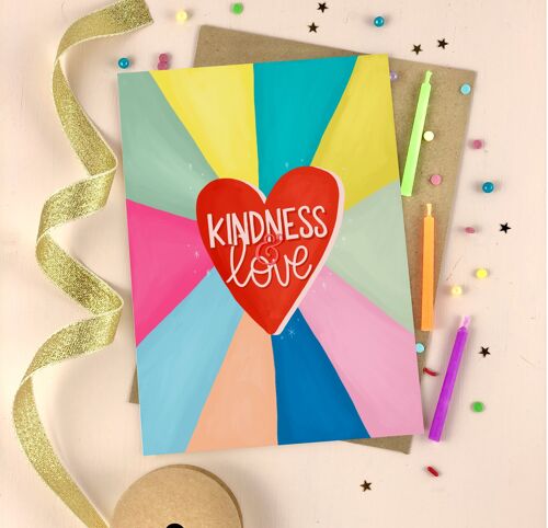 Kindness and Love support and encouragement card