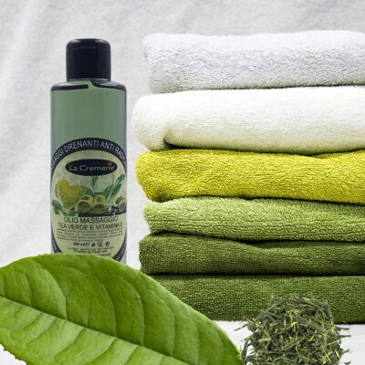 Massageöl mit grünem Tee und Vitamin E 200ml