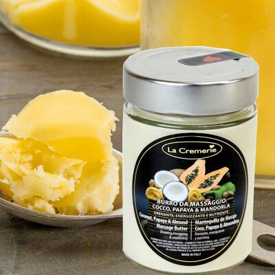 Beurre de massage Noix de Coco, Papaye & Amande 200ml