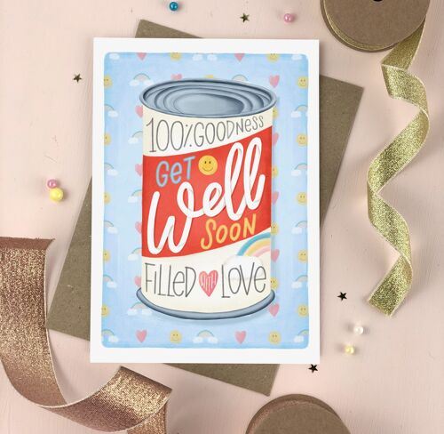 Get Well Soon Soup Can Card