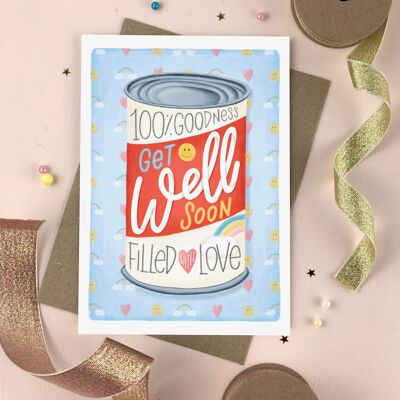 Get Well Soon Soup Can Card