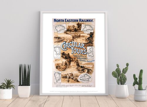 North Eastern Railway Circular Tours - Premium Art Print