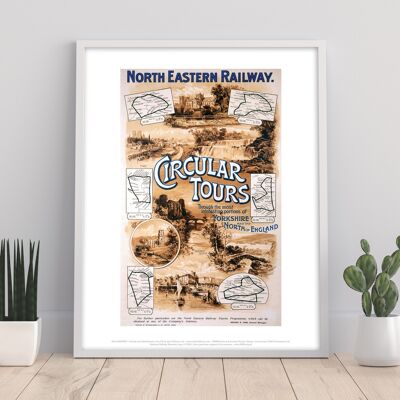 North Eastern Railway Circular Tours - Premium Art Print