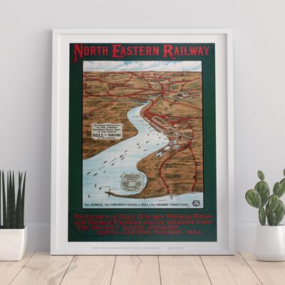 North Eastern Railway - Hull - 11X14” Premium Art Print