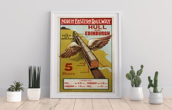 Hull et chemin de fer du nord-est d'Édimbourg - 11X14" Art Print