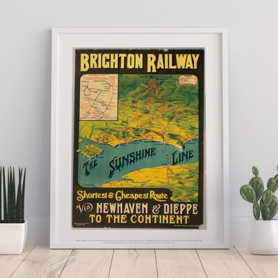 Brighton Railway Newhaven And Dieppe - Premium Art Print