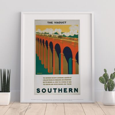 The Viaduct - Southern Railway - 11X14” Premium Art Print
