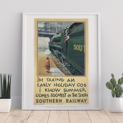 Summer Comes Soonest - Southern Railway Art Print