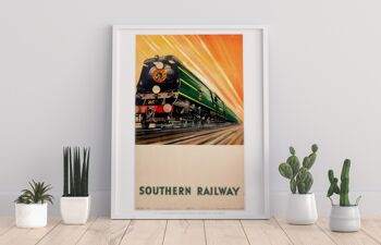 Chemin de fer du Sud - Locomotive - 11X14" Premium Art Print