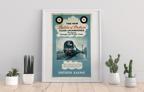 Battle Of Britain Locomotives - Southern Railway Art Print