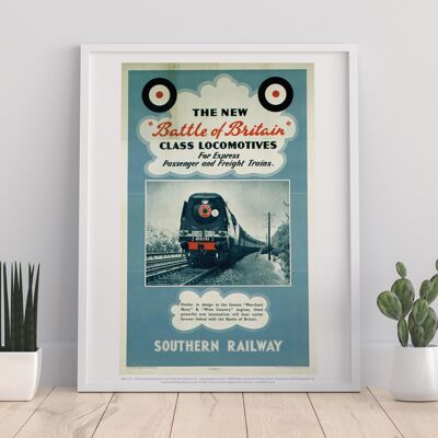 Battle Of Britain Locomotives - Southern Railway Art Print