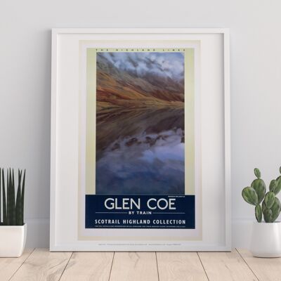 Glen Coe By Train Highland Lines - 11X14” Premium Art Print