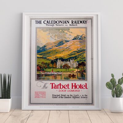 Caledonian Railway Tarbet Hotel - 11X14” Premium Art Print