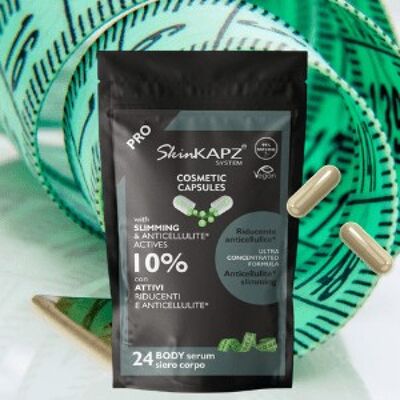 SkinKAPZ sérum corporal monodosis anticelulítico* cápsulas reductoras 24uds