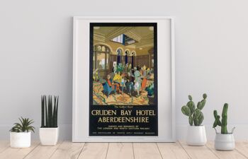 Cruden Bay Hotel Aberdeenshire - 11X14" Premium Art Print