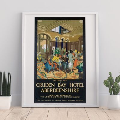 Cruden Bay Hotel Aberdeenshire - 11X14” Premium Art Print