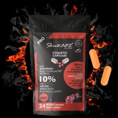 SkinKAPZ sérum corporal monodosis anticelulítico reductor *cápsulas efecto cálido 24uds