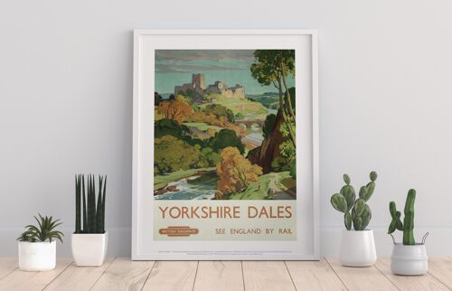 Yorkshire Dales See England By Rail - Premium Art Print