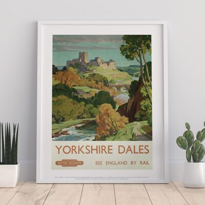 Yorkshire Dales See England By Rail - Premium Art Print