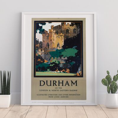Durham On The Lner - 11X14” Premium Art Print