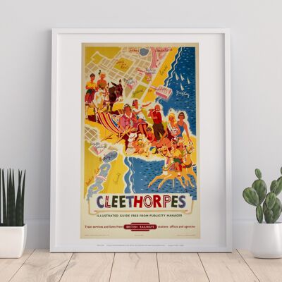 Cleethorpes Illustrated - It's Quicker By Rail - Art Print