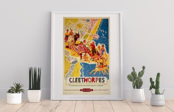 Cleethorpes Illustrated - C'est plus rapide en train - Impression artistique