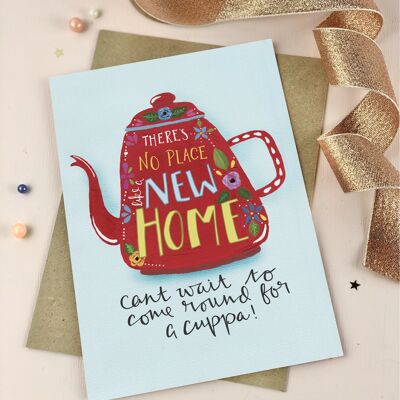No place like a new home kettle folk card