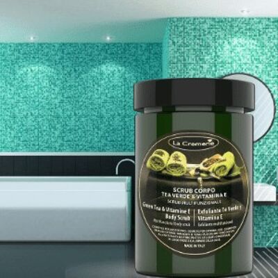 Green Tea and Vitamin E Body Scrub 300gr