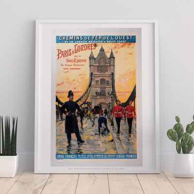 Paris A Londres - 11X14” Premium Art Print