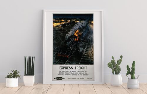 Express Freight - British Railways - Premium Art Print