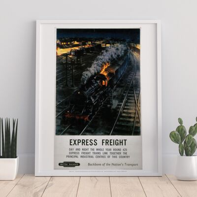 Express Freight - British Railways - Premium Art Print