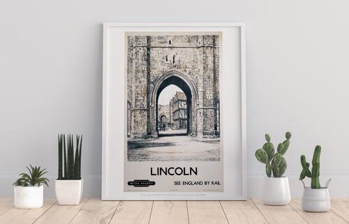 Lincoln See England By Rail - 11X14” Premium Art Print