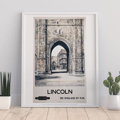 Lincoln See England By Rail - 11X14” Premium Art Print