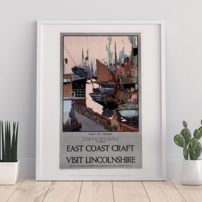 North Sea Trawlers - East Coast Craft Lincolnshire Art Print