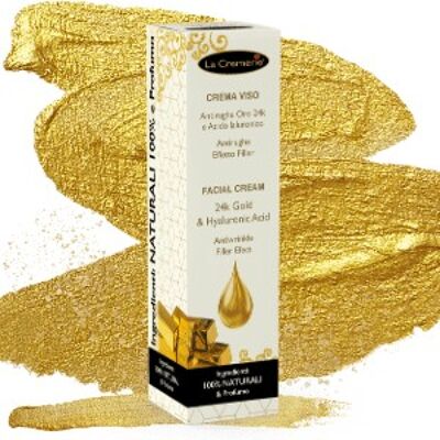 24k gold face cream and hyaluronic acid 50ml