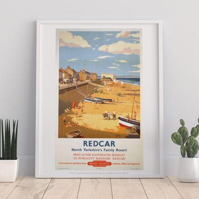Redcar - North Yorkshire's Family Resort - 11X14” Art Print