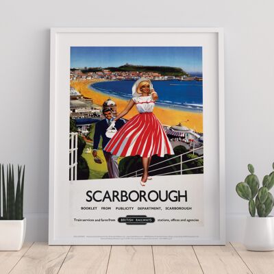 Scarborough - British Railways - 11X14” Premium Art Print