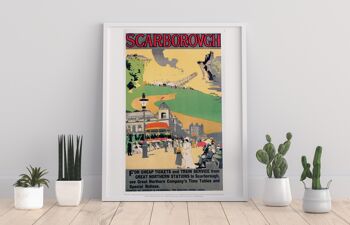 Chemins de fer britanniques de Scarborough - 11X14" Premium Art Print