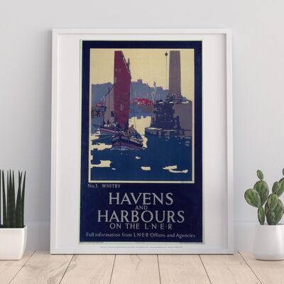 Havens And Harbours No 3 Whitby - Lner - Premium Art Print