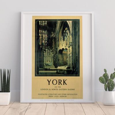 York Minster On The Lner - 11X14” Premium Art Print