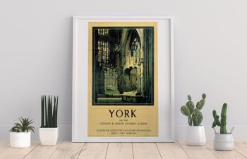 York Minster sur le Lner - 11X14" Premium Art Print