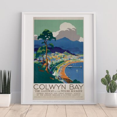 Colwyn Bay, Gateway To The Welsh Rockies - 11X14” Art Print