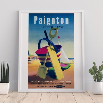 Paignton South Devon Torbay - 11X14” Premium Art Print